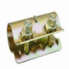 Pressed scaffold coupler