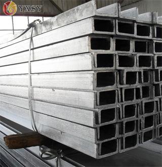 What are the relevant specifications for imported channel steel?